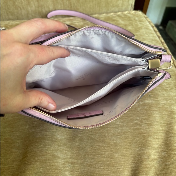 Kate Spade Leila Crossbody Triple Gusset Bag in Pink Quartz - Picture 6 of 7